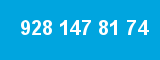 928 147 81 74 928 147 81 74